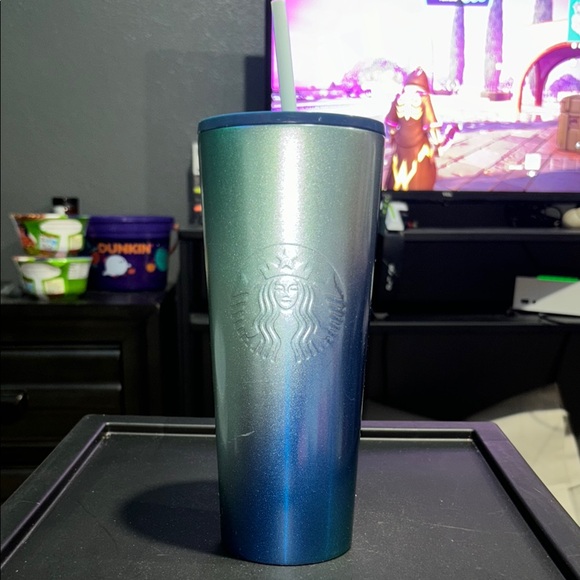 Starbucks Other - Starbucks Metallic Blue Tumbler